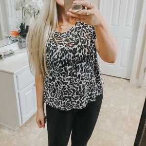 CAbi cheetah print top
